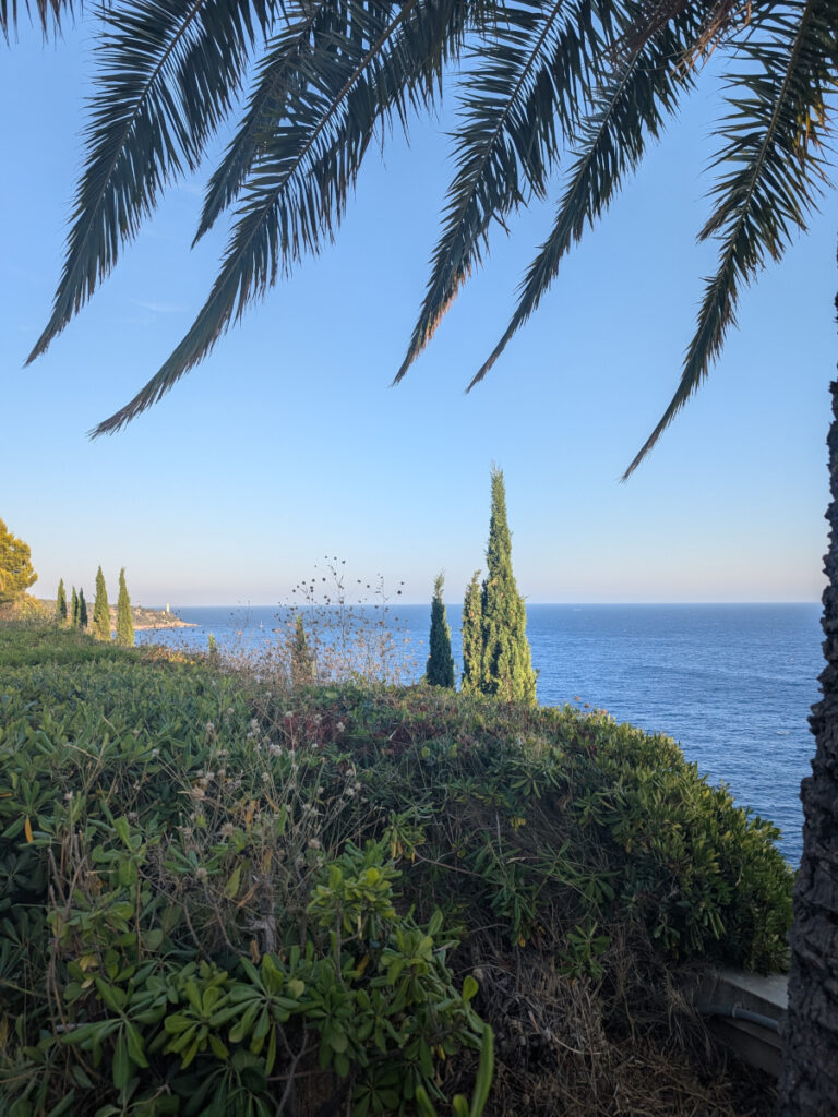 Paysage au niveau du sentier littoral entre Nice et Villefranche-sur-Mer.