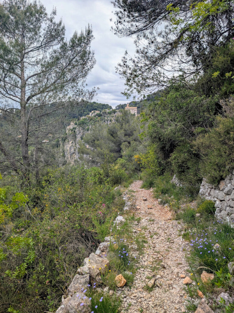 Peillon depuis le circuit de Lourquière.