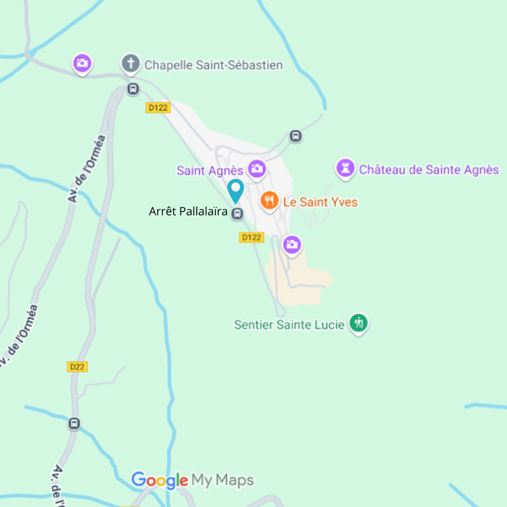 Carte Sainte-Agnès.
