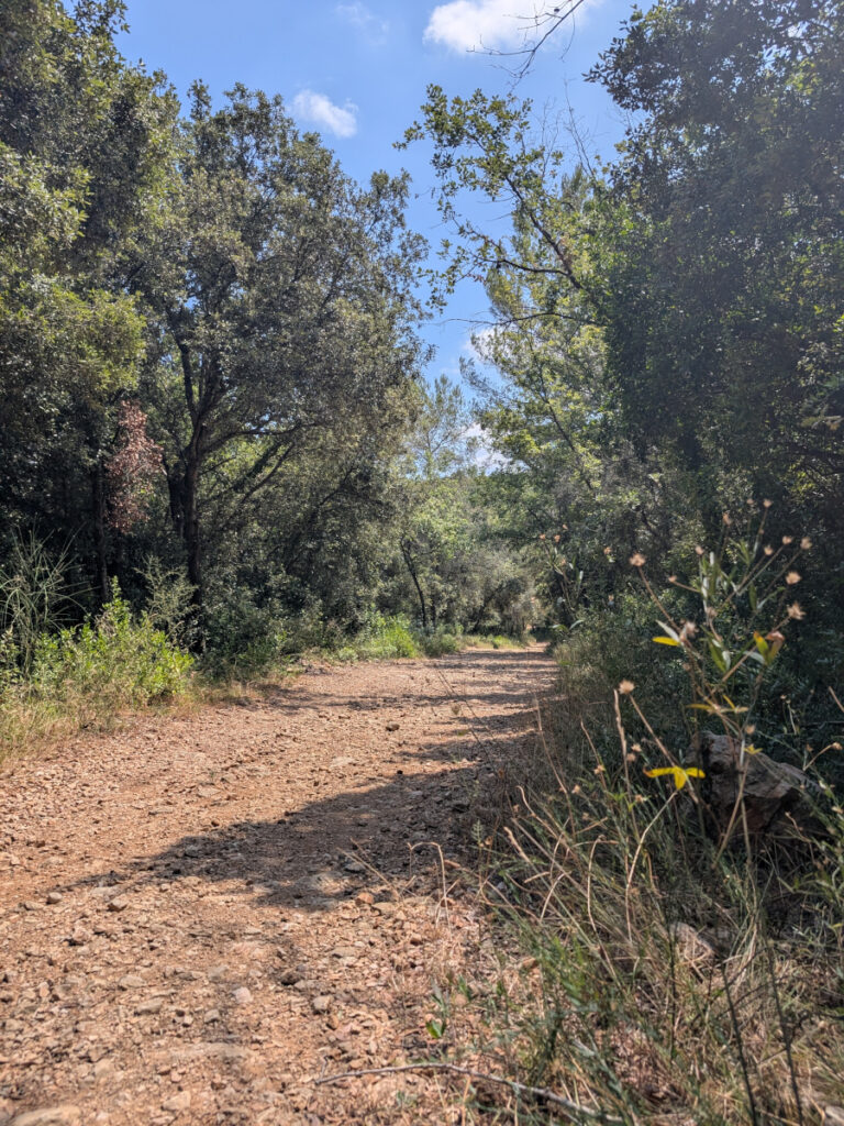 Le sentier de la Brague à proximité de Valbonne.