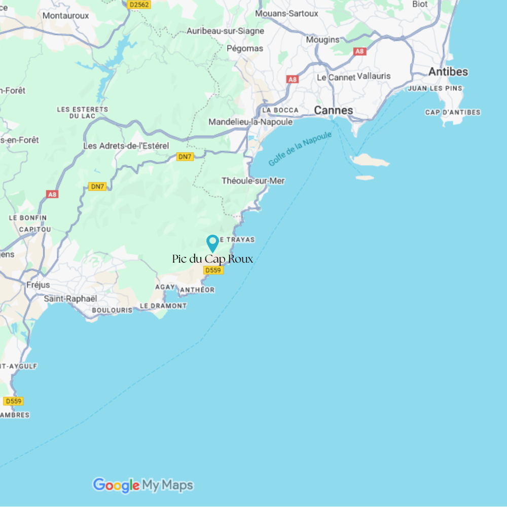 Carte Pic du Cap Roux.