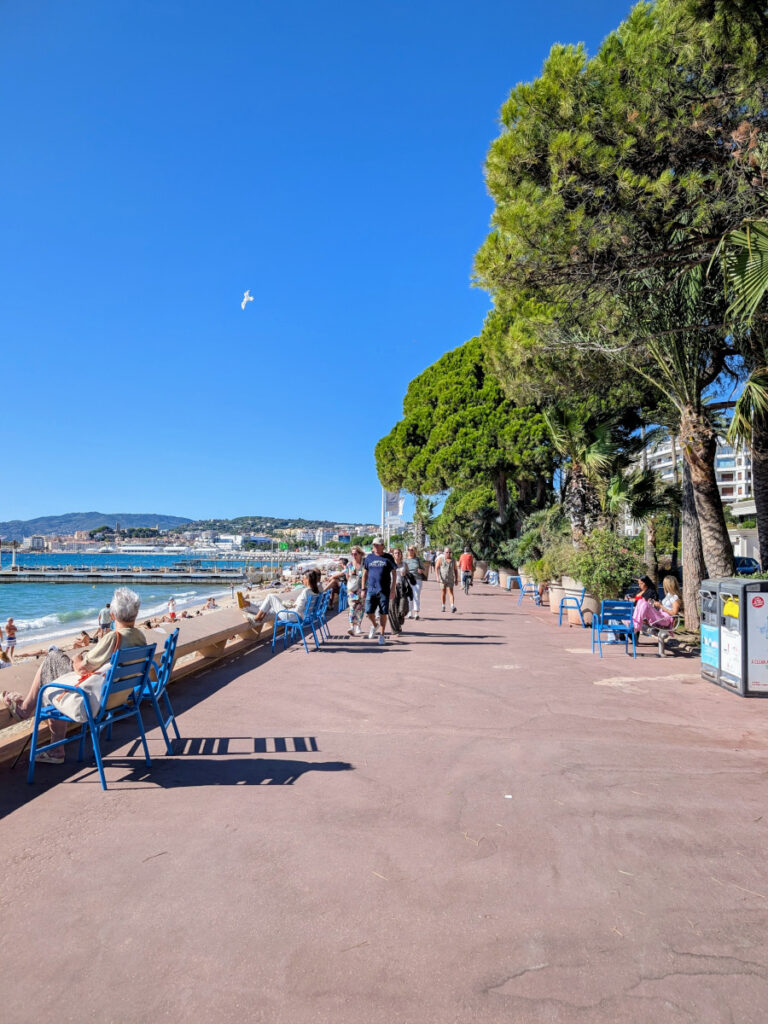 Se promener sur la croisette à Cannes.