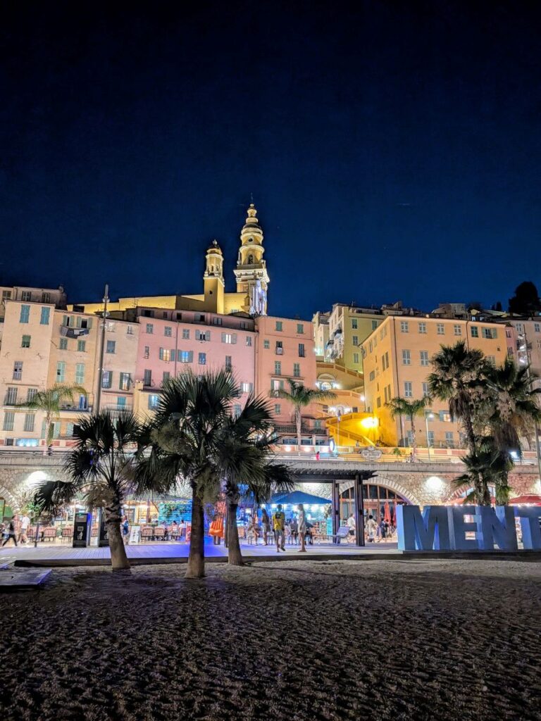 Menton sur la Côte d'Azur.